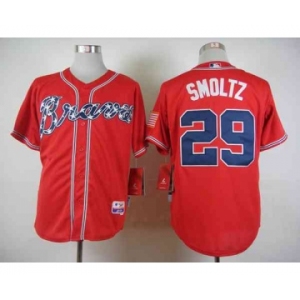 mlb jerseys atlanta braves #29 smoltz red