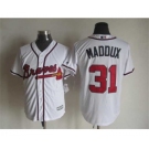 mlb jerseys atlanta braves #31 maddux white