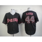 mlb jerseys atlanta braves #44 aaron black[fashion]