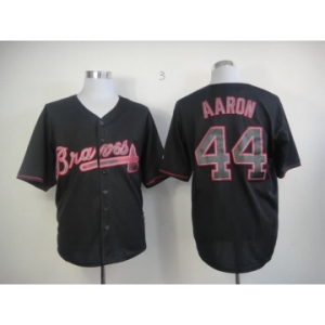 mlb jerseys atlanta braves #44 aaron black[fashion]