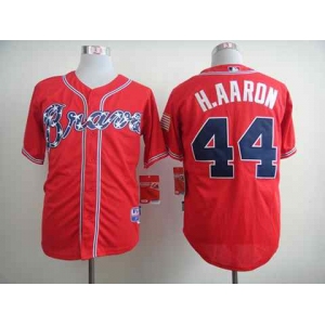 mlb jerseys atlanta braves #44 h.aaron red[m&n][2014 new][h.aaron]