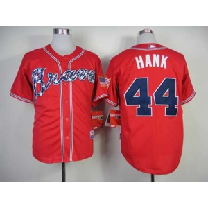 mlb jerseys atlanta braves #44 hank red[2014 new][hank]