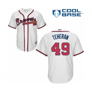 mlb jerseys atlanta braves #49 teheran white