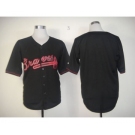 mlb jerseys atlanta braves blank black