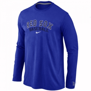 Boston Red Sox Long Sleeve T-Shirt Blue