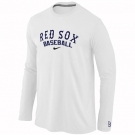 Boston Red Sox Long Sleeve T-Shirt White