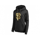 Women's San Francisco Giants Gold Collection Pullover Hoodie Black