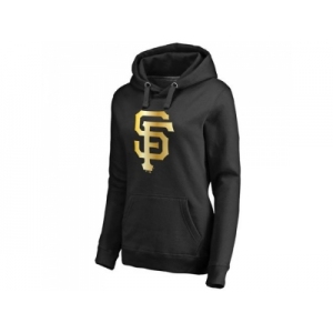 Women's San Francisco Giants Gold Collection Pullover Hoodie Black