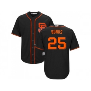 Youth San Francisco Giants #25 Barry Bonds Black Alternate Cool Base Stitched MLB Jersey