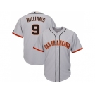 Youth San Francisco Giants #9 Matt Williams Grey Road Cool Base Stitched MLB Jersey