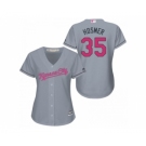 Women's Kansa City Royals #35 Eric Hosmer Gary Road 2016 Mother's Day Cool Base Jersey