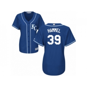 Women's Majestic Kansas City Royals #39 Jason Hammel Replica Blue Alternate 2 Cool Base MLB Jersey