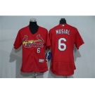 Women St.Louis Cardinals #6 Stan Musial Red Flexbase Authentic Collection Stitched Baseball Jersey