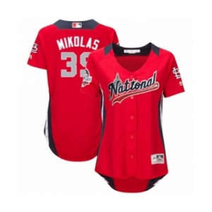 Women's Majestic St. Louis Cardinals #39 Miles Mikolas Game Red National League 2018 MLB All-Star MLB Jersey