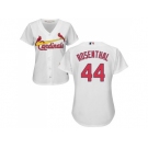 Women's St.Louis Cardinals #44 Trevor Rosenthal White Home Stitched MLB Jersey