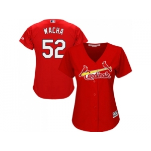 Women's St.Louis Cardinals #52 Michael Wacha Red Alternate Stitched MLB Jersey