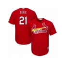 Youth Majestic St. Louis Cardinals #21 Brett Cecil Replica Red Alternate Cool Base MLB Jersey