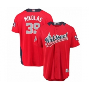 Youth Majestic St. Louis Cardinals #39 Miles Mikolas Game Red National League 2018 MLB All-Star MLB Jersey