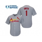 Youth St.Louis Cardinals #1 Ozzie Smith Grey Cool Base Stitched MLB Jersey