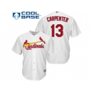 Youth St.Louis Cardinals #13 Matt Carpenter White Cool Base Stitched MLB Jersey