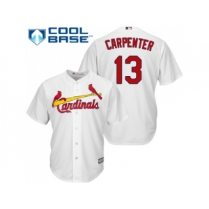 Youth St.Louis Cardinals #13 Matt Carpenter White Cool Base Stitched MLB Jersey