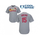 Youth St.Louis Cardinals #15 Randal Grichuk Grey Cool Base Stitched MLB Jersey