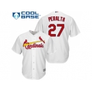 Youth St.Louis Cardinals #27 Jhonny Peralta White Cool Base Stitched MLB Jersey