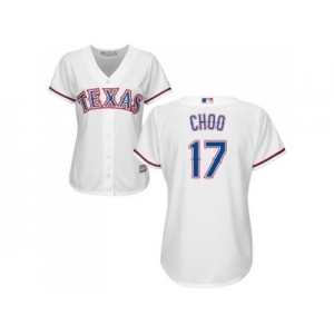 Women's Texas Rangers #17 Shin-Soo Choo White Home Stitched MLB Jersey