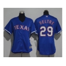 Women's Texas Rangers #29 Adrian Beltre Blue Alternate Stitched MLB Jersey