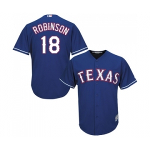 Youth Majestic Texas Rangers #18 Drew Robinson Replica Red Alternate Cool Base MLB Jersey