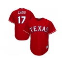 Youth Texas Rangers #17 Shin-Soo Choo Red Cool Base Stitched MLB Jersey