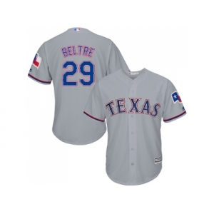 Youth Texas Rangers #29 Adrian Beltre Grey Cool Base Stitched MLB Jersey