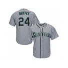 Youth Seattle Mariners #24 Ken Griffey Grey Cool Base Stitched MLB Jersey