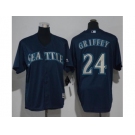 Youth Seattle Mariners #24 Ken Griffey Navy Blue Cool Base Stitched MLB Jersey