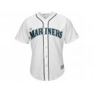 Youth Seattle Mariners Majestic Blank White Home Cool Base Jersey