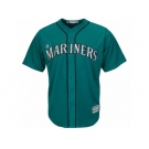 Youth Seattle Mariners Majestic Northwest Blank Green Alternate Cool Base Jersey