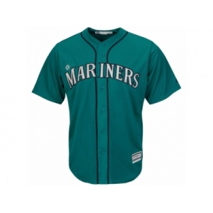 Youth Seattle Mariners Majestic Northwest Blank Green Alternate Cool Base Jersey