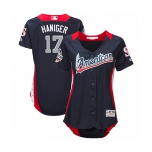 Women's Majestic Seattle Mariners #17 Mitch Haniger Game Navy Blue American League 2018 MLB All-Star MLB Jersey