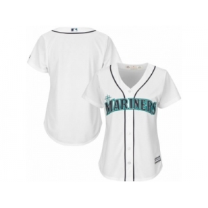 Women's Seattle Mariners Majestic Blank White Home Cool Base Jersey