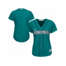 Women's Seattle Mariners Majestic Northwest Blank Green Alternate Cool Base Jersey