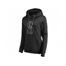 Women's Seattle Mariners Platinum Collection Pullover Hoodie Black