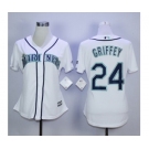 women mlb jerseys seattle mariners #24 griffey white