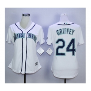 women mlb jerseys seattle mariners #24 griffey white