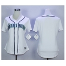 women mlb jerseys seattle mariners blank White Jerseys