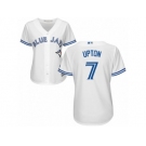 Women's Majestic Toronto Blue Jays #7 B.J. Upton Replica White Home MLB Jersey