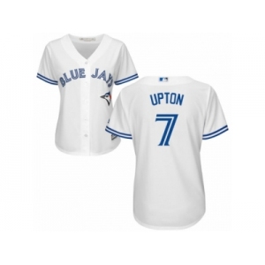 Women's Majestic Toronto Blue Jays #7 B.J. Upton Replica White Home MLB Jersey