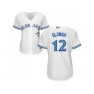 Women's Toronto Blue Jays #12 Roberto Alomar White Home Stitched MLB Jersey