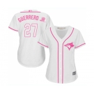 Women's Toronto Blue Jays #27 Vladimir Guerrero Jr. Authentic White Fashion Cool Base Baseball Jersey