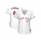 Women's Toronto Blue Jays #6 Marcus Stroman White Mother's Day Cool Base Stitched MLB Jersey