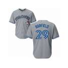 Youth Majestic Toronto Blue Jays #29 Jesse Barfield Authentic Grey Road MLB Jersey